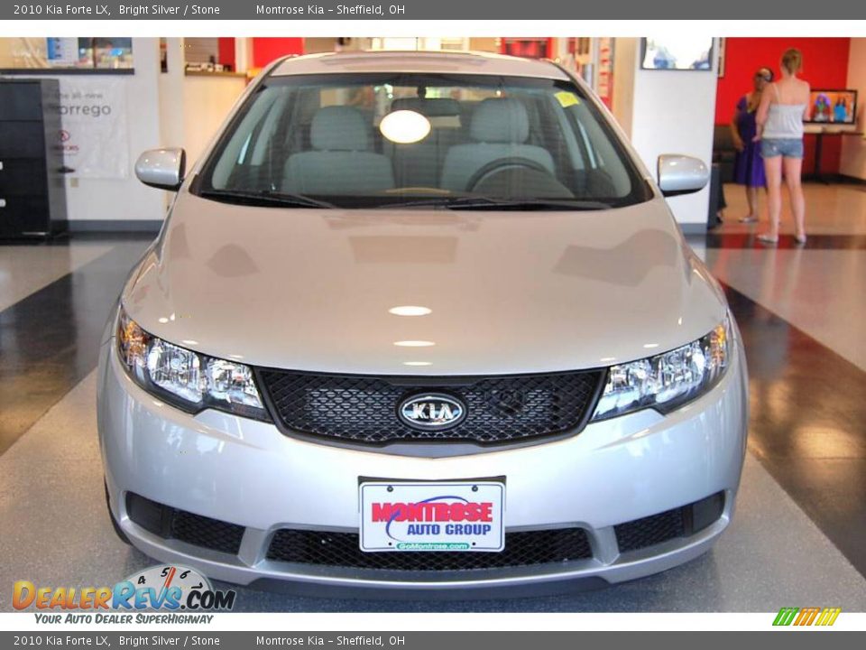 2010 Kia Forte LX Bright Silver / Stone Photo #6