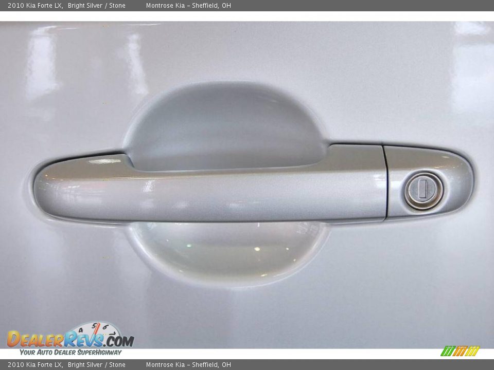 2010 Kia Forte LX Bright Silver / Stone Photo #9