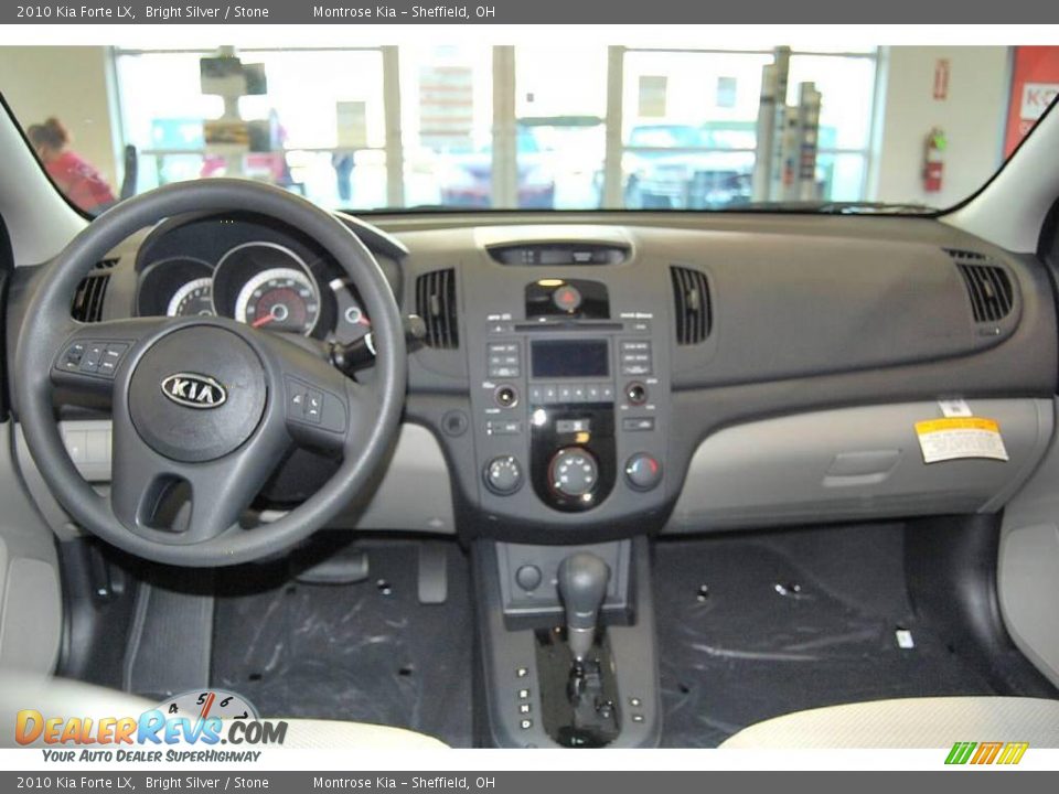 2010 Kia Forte LX Bright Silver / Stone Photo #10