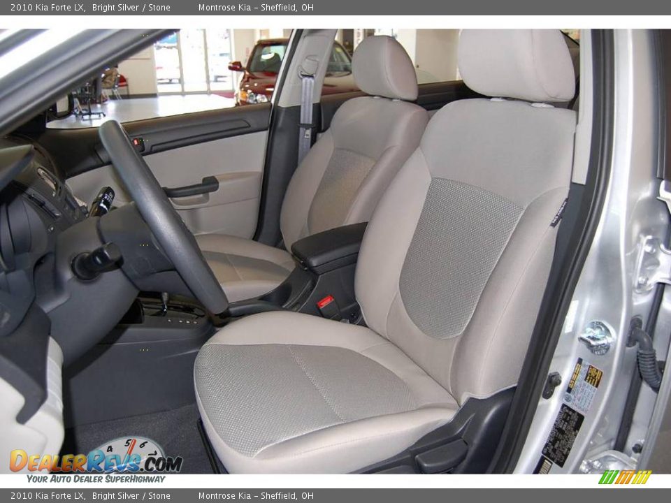 2010 Kia Forte LX Bright Silver / Stone Photo #11