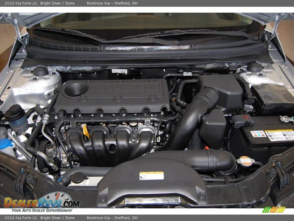 2010 Kia Forte LX Bright Silver / Stone Photo #14