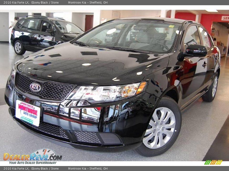 2010 Kia Forte LX Ebony Black / Stone Photo #1
