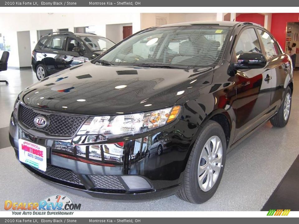 2010 Kia Forte LX Ebony Black / Stone Photo #2