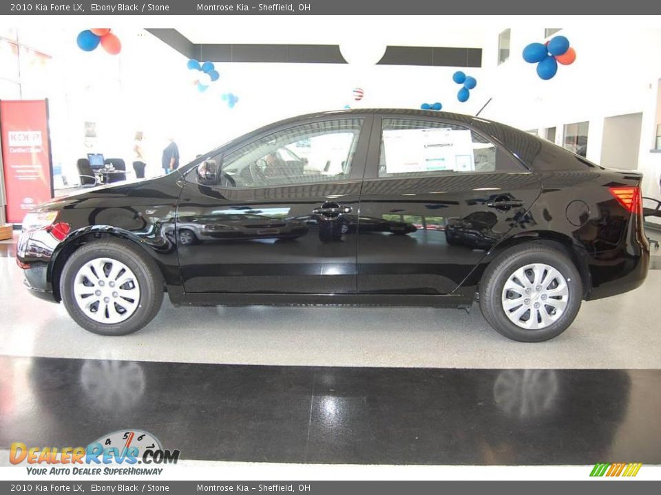 2010 Kia Forte LX Ebony Black / Stone Photo #3