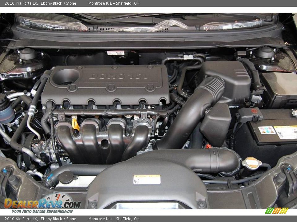 2010 Kia Forte LX Ebony Black / Stone Photo #7
