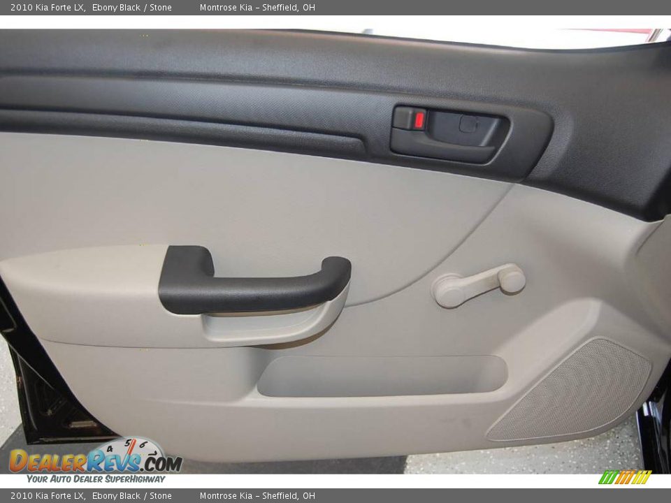 2010 Kia Forte LX Ebony Black / Stone Photo #18