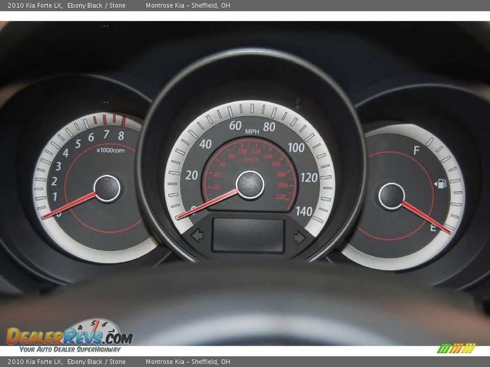 2010 Kia Forte LX Ebony Black / Stone Photo #21
