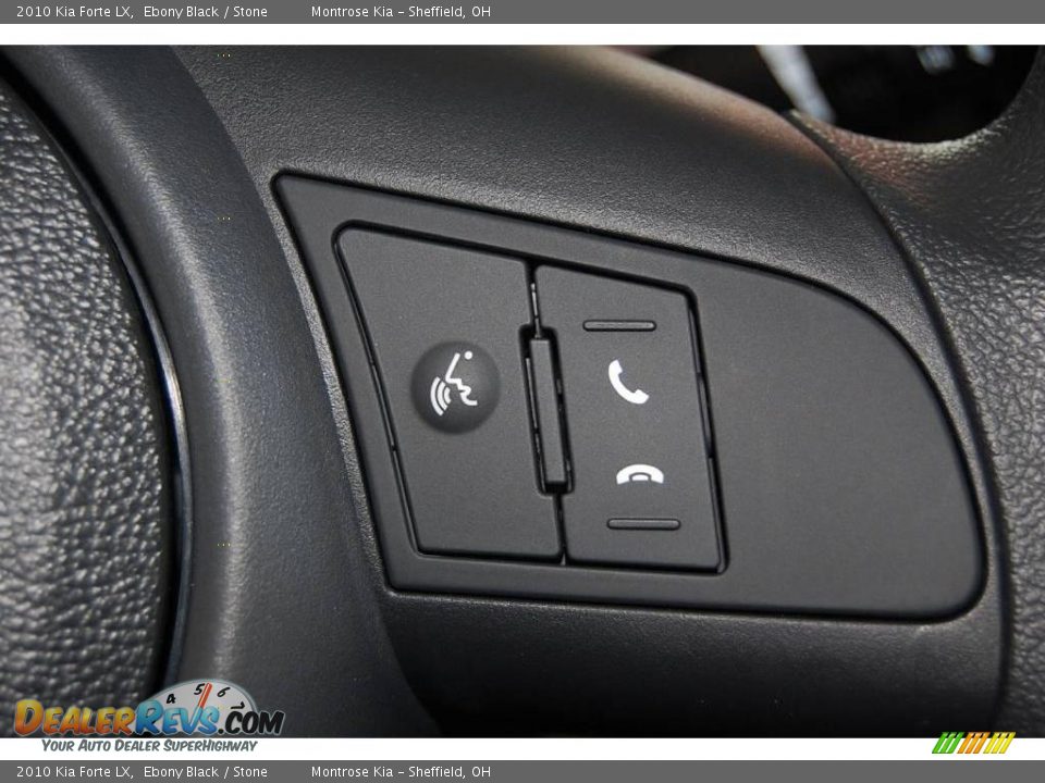 2010 Kia Forte LX Ebony Black / Stone Photo #23