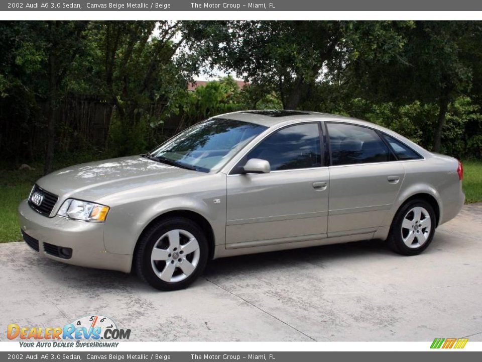 2002 Audi A6 3.0 Sedan Canvas Beige Metallic / Beige Photo #2