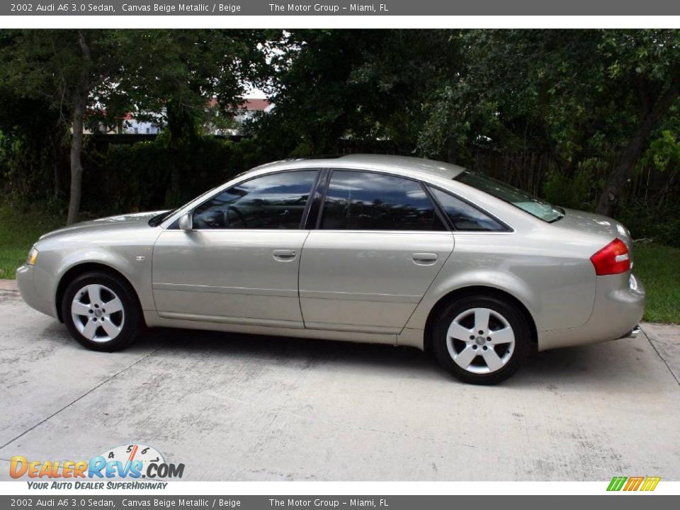 2002 Audi A6 3.0 Sedan Canvas Beige Metallic / Beige Photo #4
