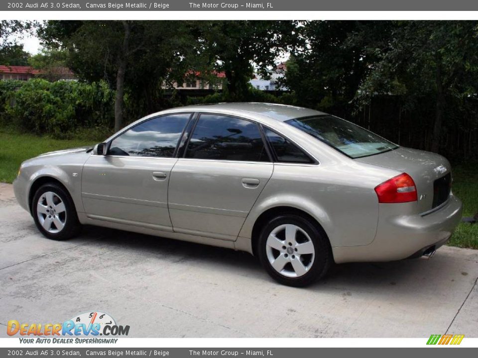 2002 Audi A6 3.0 Sedan Canvas Beige Metallic / Beige Photo #5
