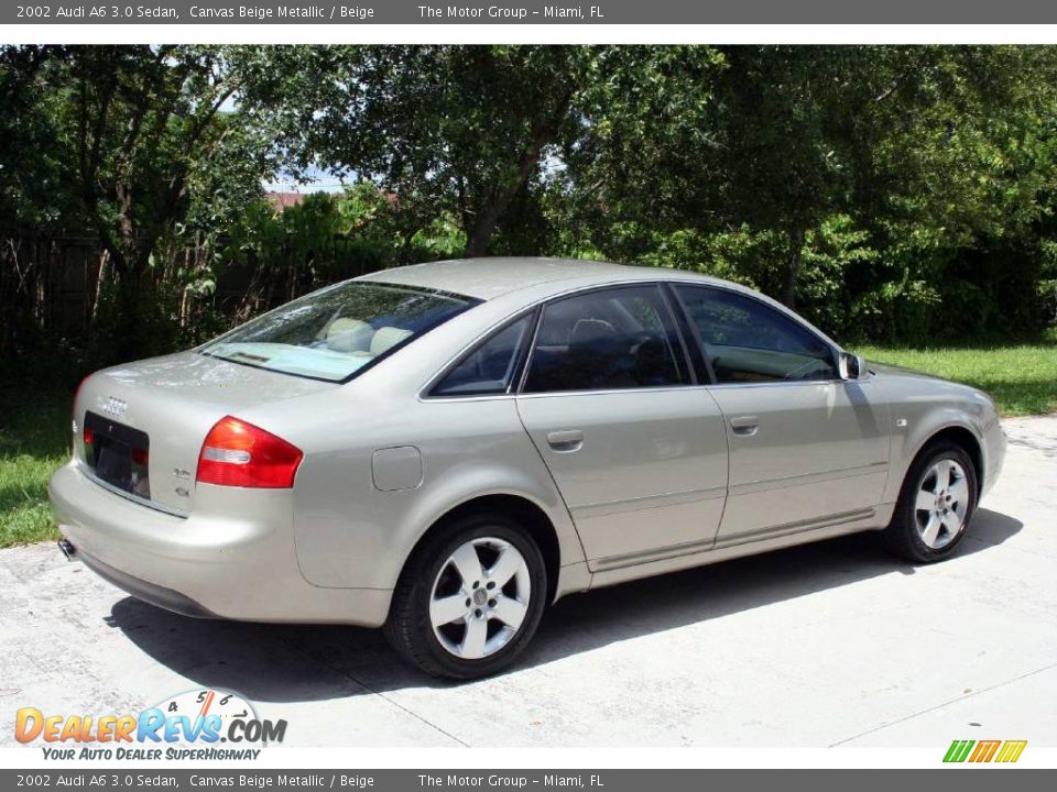 2002 Audi A6 3.0 Sedan Canvas Beige Metallic / Beige Photo #9