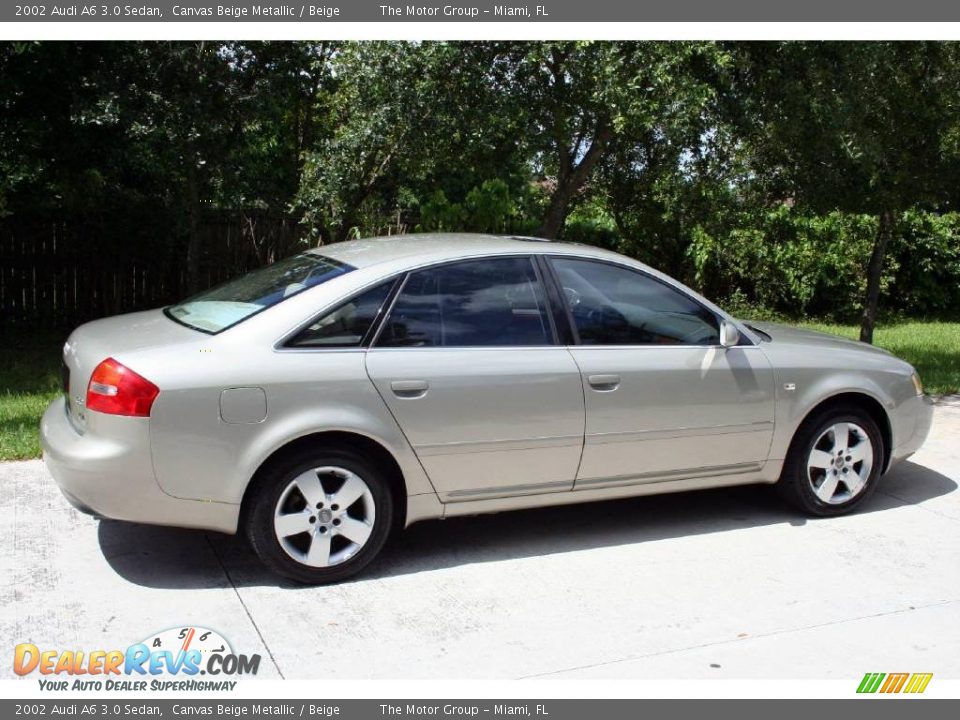 2002 Audi A6 3.0 Sedan Canvas Beige Metallic / Beige Photo #10
