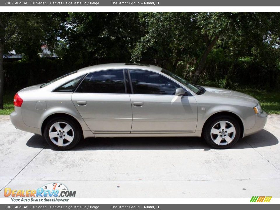 2002 Audi A6 3.0 Sedan Canvas Beige Metallic / Beige Photo #11