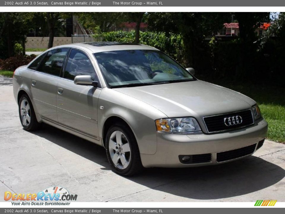 2002 Audi A6 3.0 Sedan Canvas Beige Metallic / Beige Photo #14