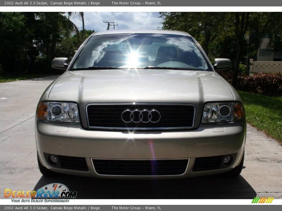 2002 Audi A6 3.0 Sedan Canvas Beige Metallic / Beige Photo #15