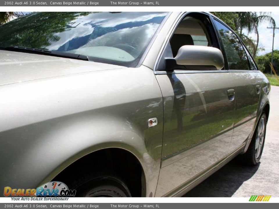 2002 Audi A6 3.0 Sedan Canvas Beige Metallic / Beige Photo #17