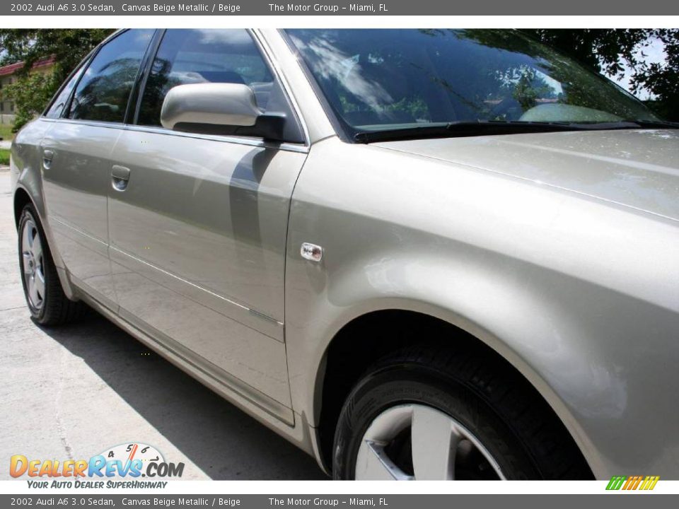2002 Audi A6 3.0 Sedan Canvas Beige Metallic / Beige Photo #18