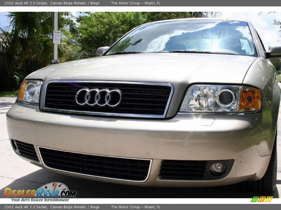 2002 Audi A6 3.0 Sedan Canvas Beige Metallic / Beige Photo #19