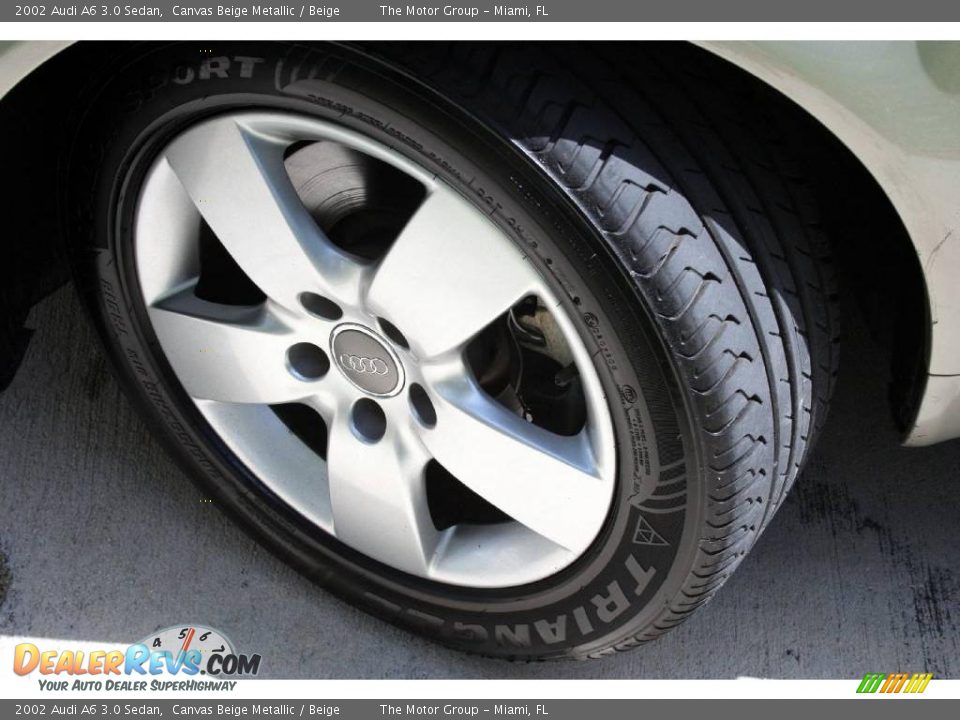 2002 Audi A6 3.0 Sedan Canvas Beige Metallic / Beige Photo #22