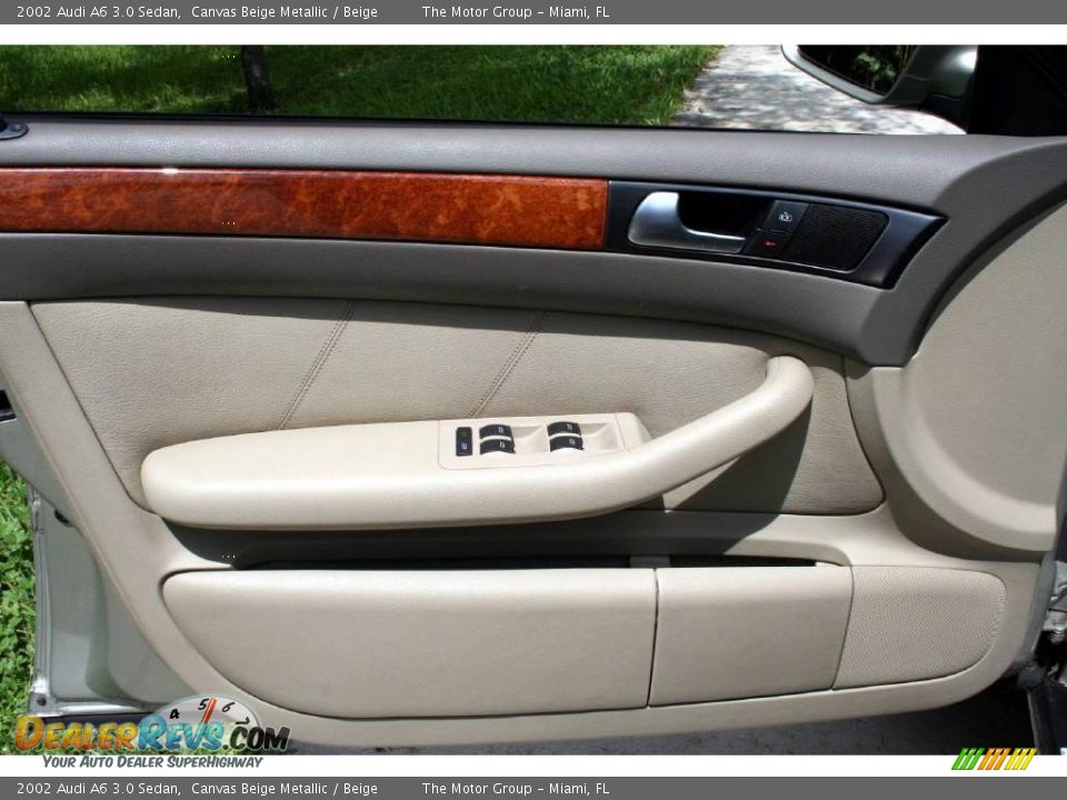 2002 Audi A6 3.0 Sedan Canvas Beige Metallic / Beige Photo #33