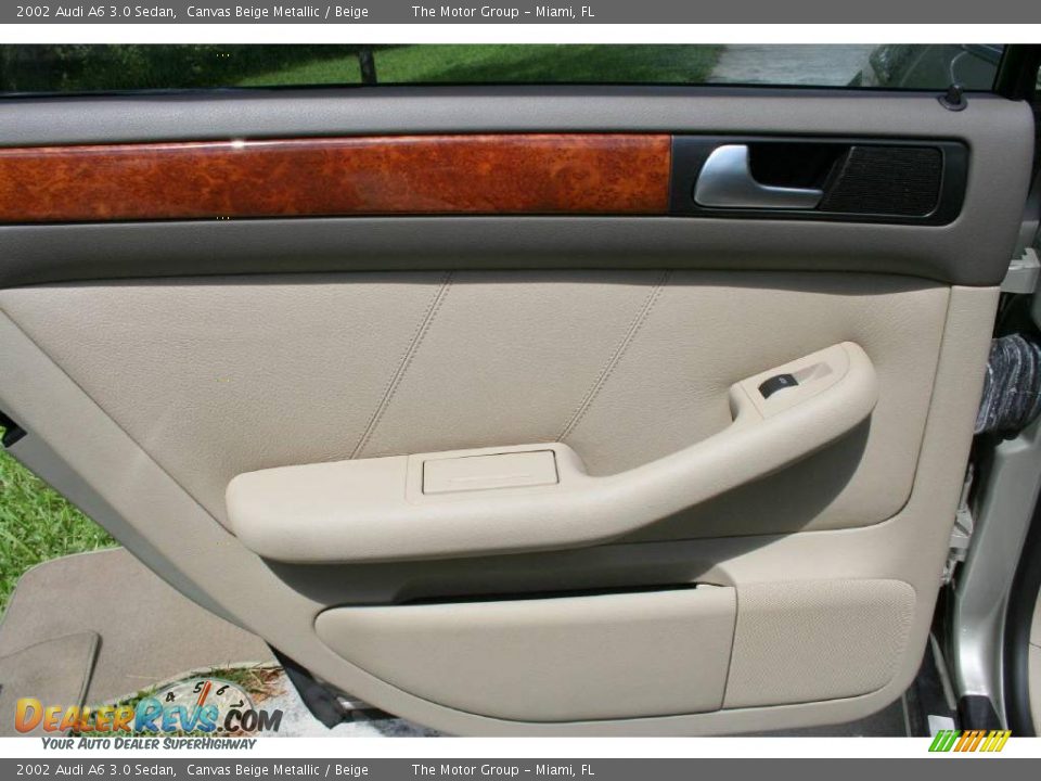 2002 Audi A6 3.0 Sedan Canvas Beige Metallic / Beige Photo #35