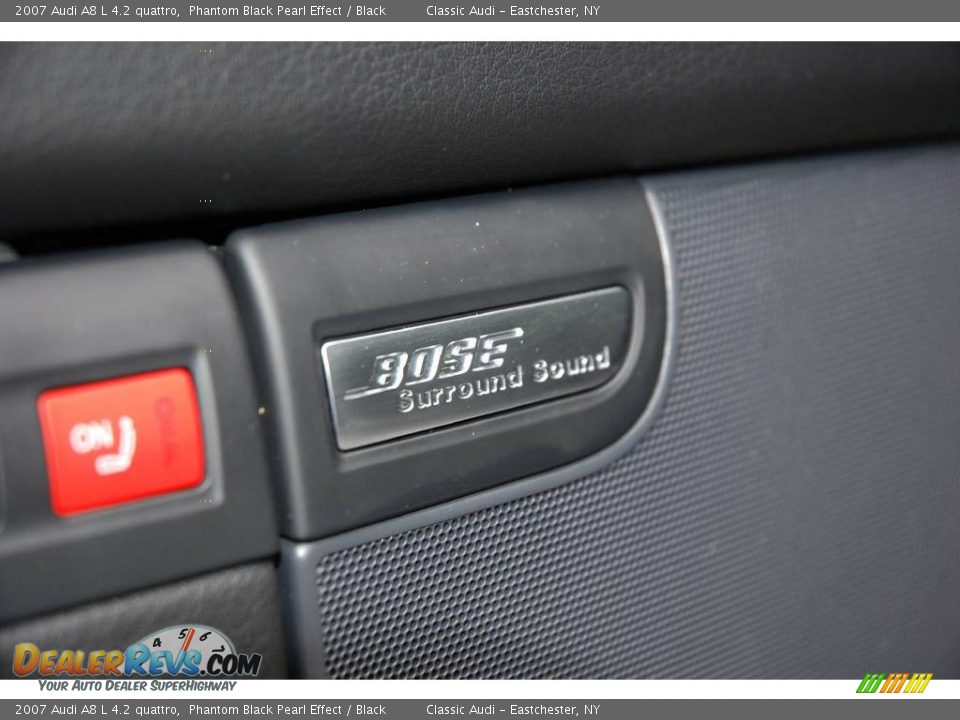 2007 Audi A8 L 4.2 quattro Phantom Black Pearl Effect / Black Photo #17