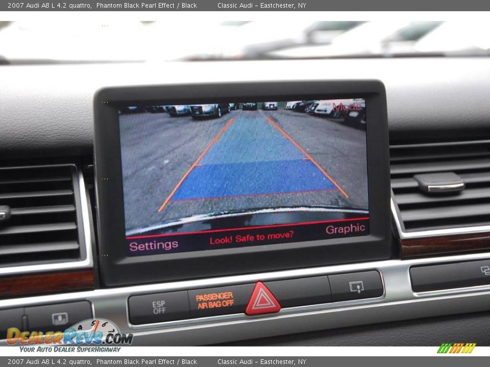 2007 Audi A8 L 4.2 quattro Phantom Black Pearl Effect / Black Photo #20