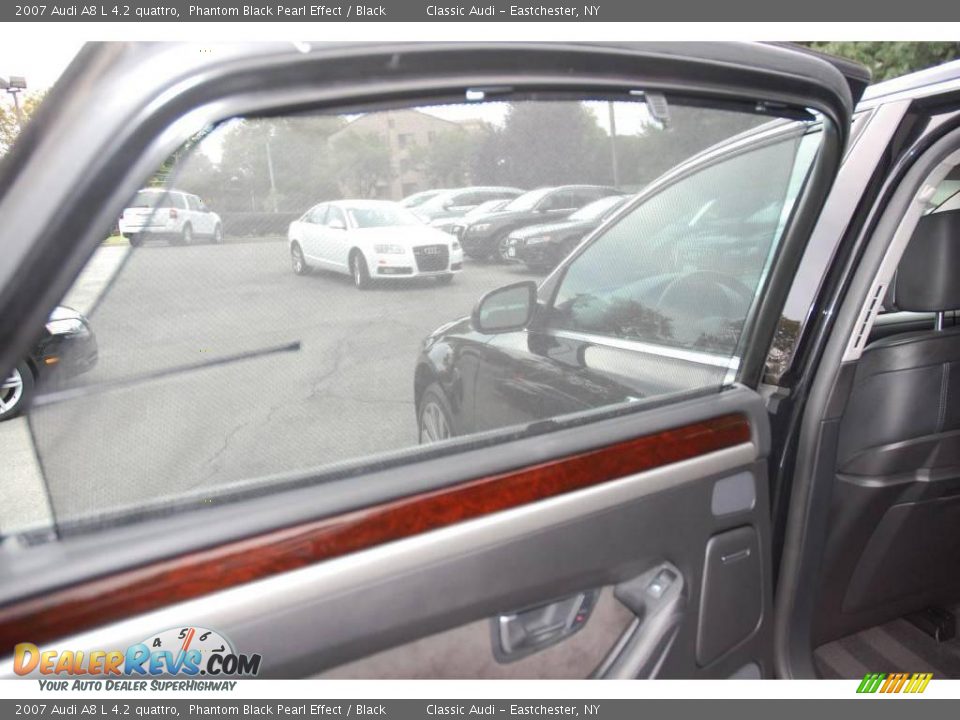 2007 Audi A8 L 4.2 quattro Phantom Black Pearl Effect / Black Photo #23