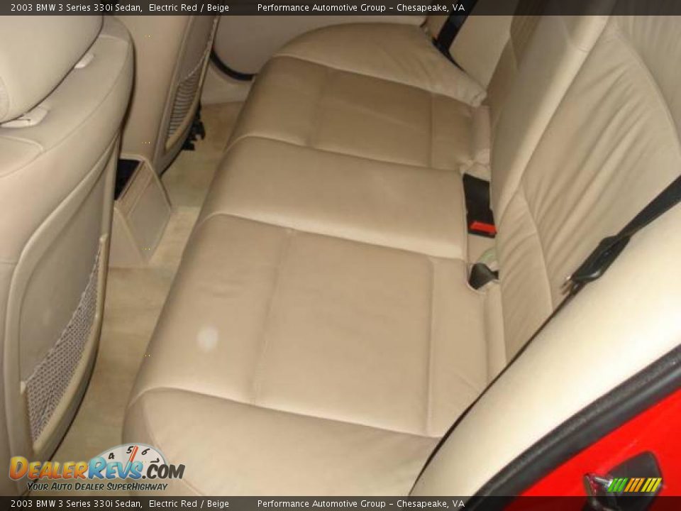 2003 BMW 3 Series 330i Sedan Electric Red / Beige Photo #11