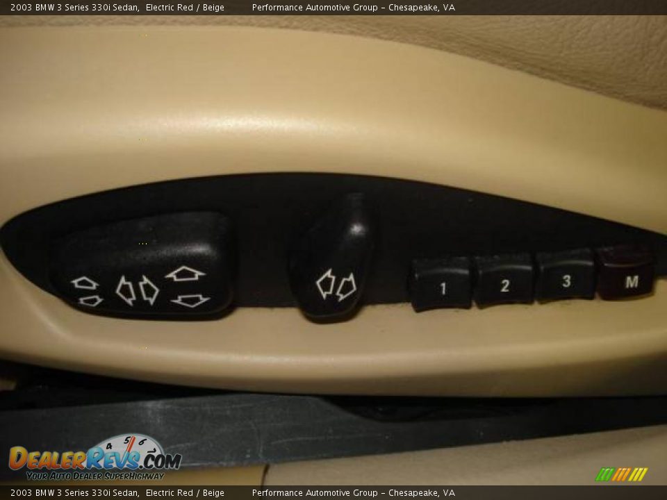 2003 BMW 3 Series 330i Sedan Electric Red / Beige Photo #14