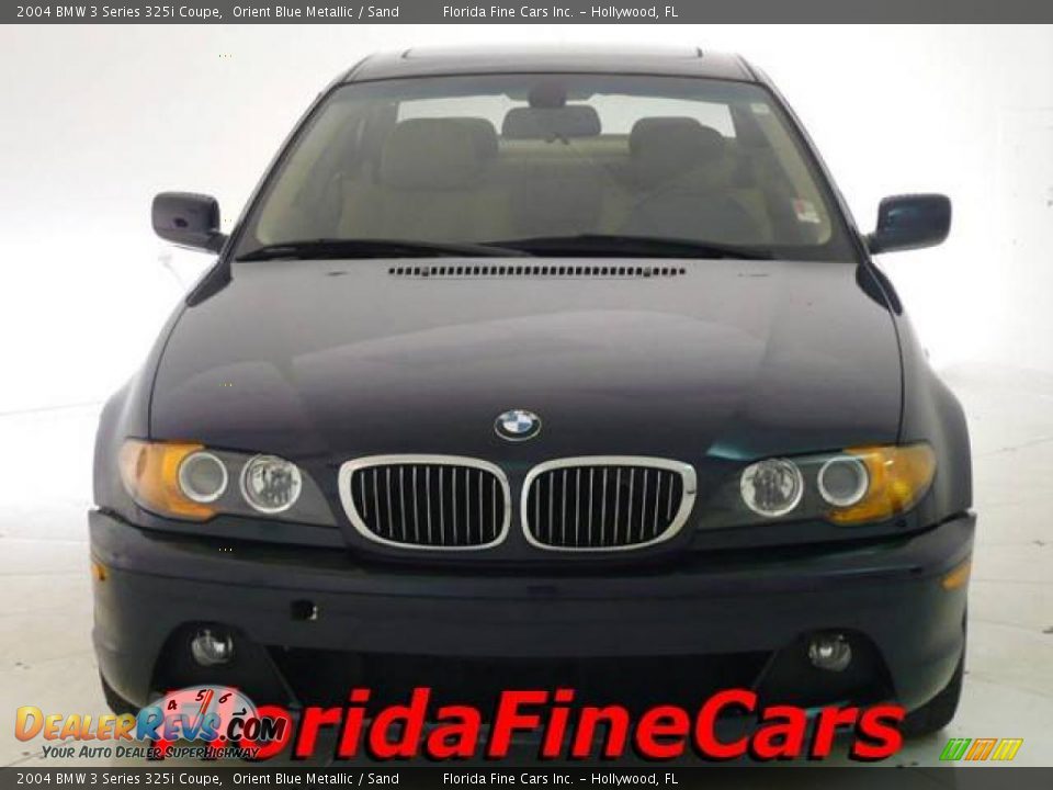 2004 BMW 3 Series 325i Coupe Orient Blue Metallic / Sand Photo #5
