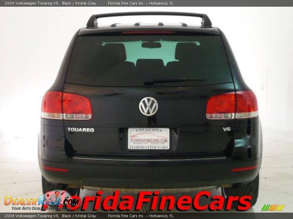 2004 Volkswagen Touareg V6 Black / Kristal Gray Photo #6
