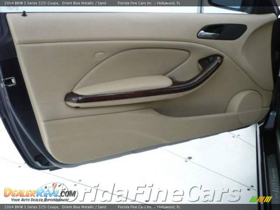 2004 BMW 3 Series 325i Coupe Orient Blue Metallic / Sand Photo #11