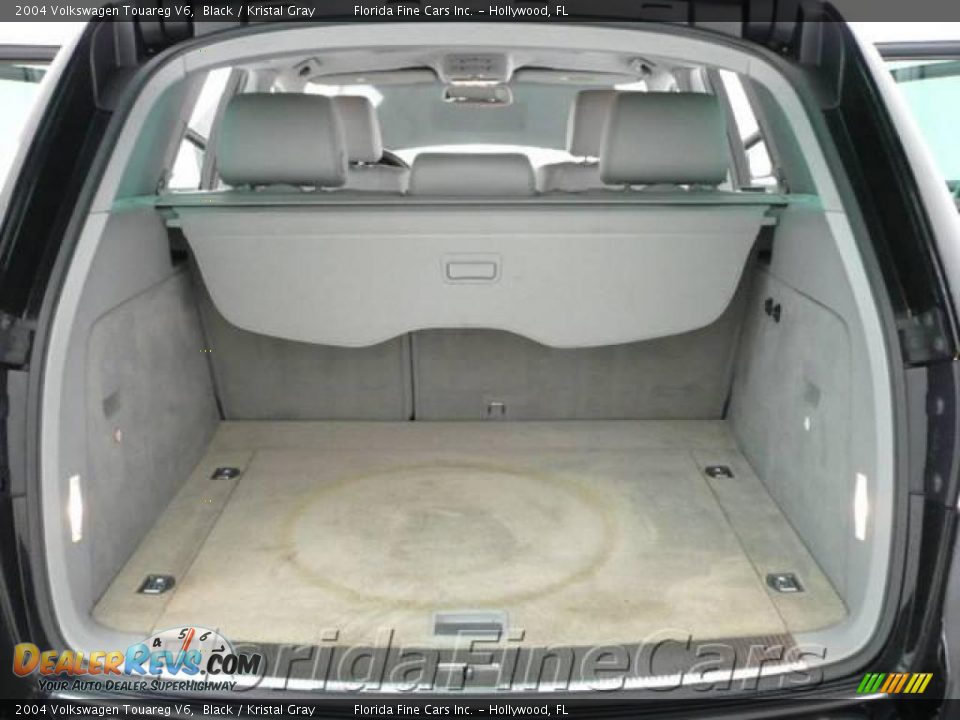 2004 Volkswagen Touareg V6 Black / Kristal Gray Photo #10
