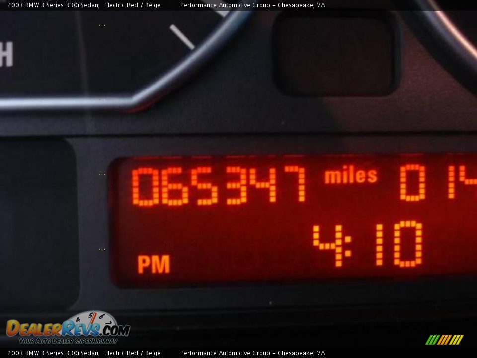 2003 BMW 3 Series 330i Sedan Electric Red / Beige Photo #23