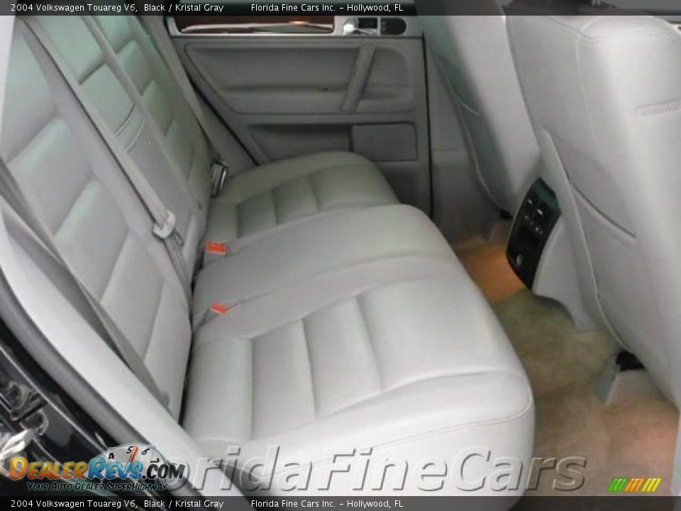 2004 Volkswagen Touareg V6 Black / Kristal Gray Photo #14