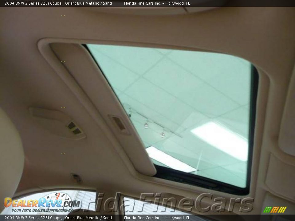 2004 BMW 3 Series 325i Coupe Orient Blue Metallic / Sand Photo #17