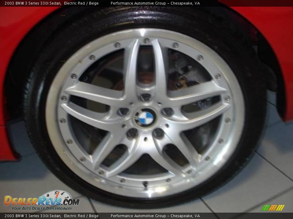 2003 BMW 3 Series 330i Sedan Electric Red / Beige Photo #27