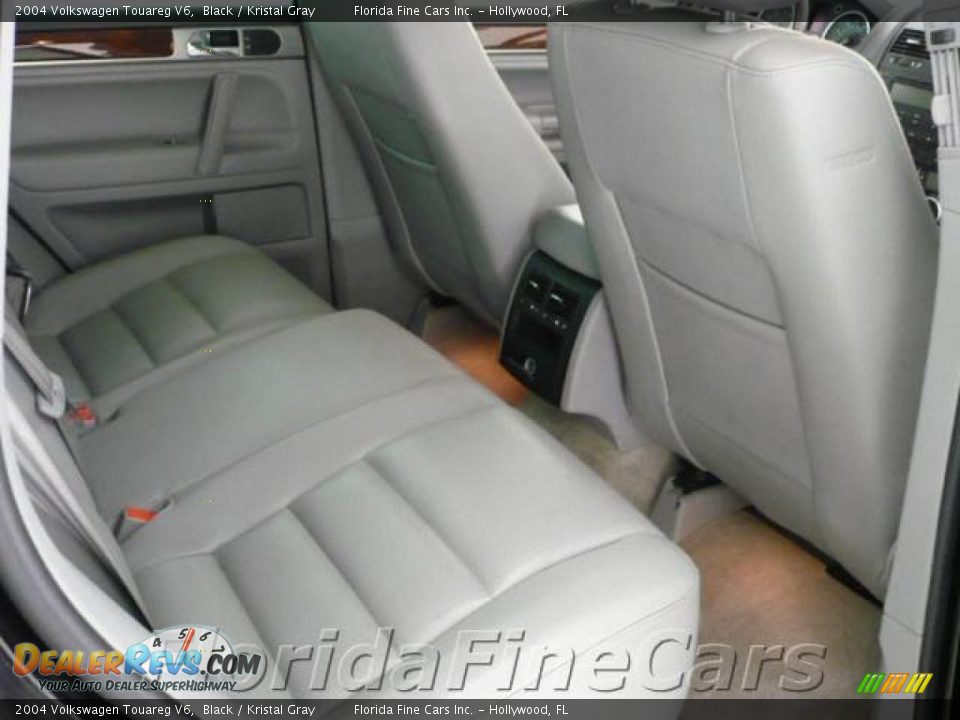 2004 Volkswagen Touareg V6 Black / Kristal Gray Photo #15