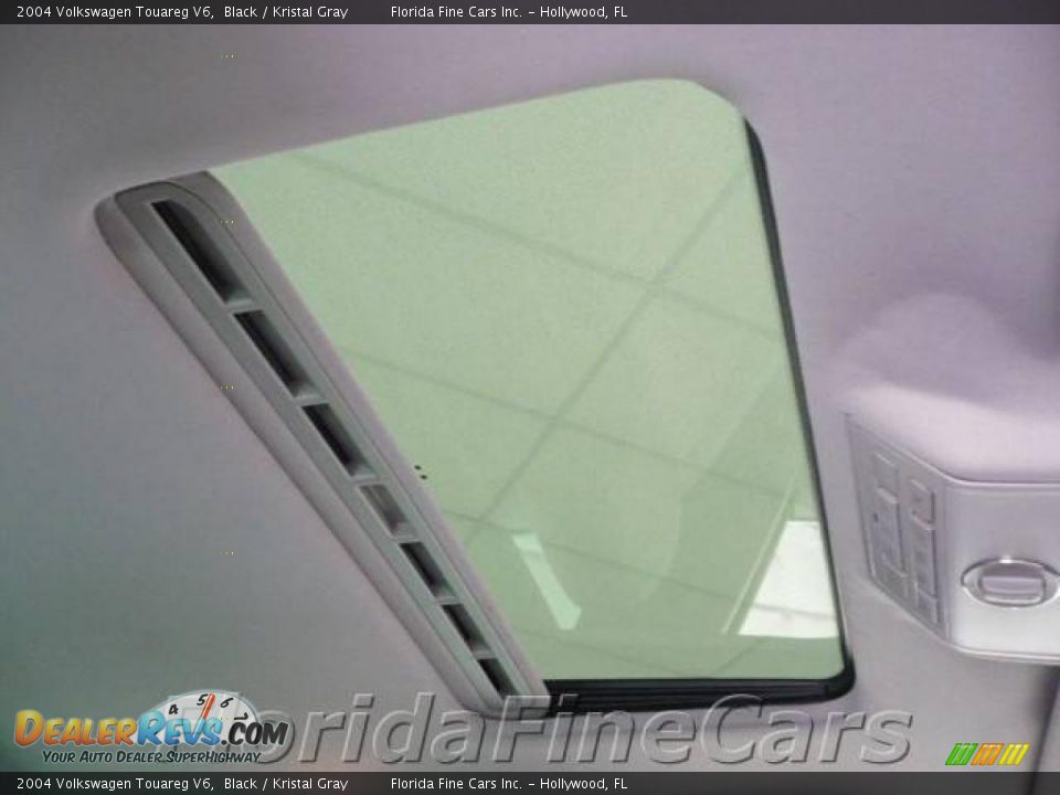 2004 Volkswagen Touareg V6 Black / Kristal Gray Photo #19