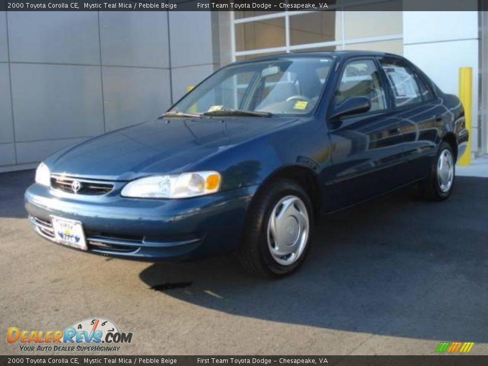 2000 Toyota Corolla CE Mystic Teal Mica / Pebble Beige Photo #1