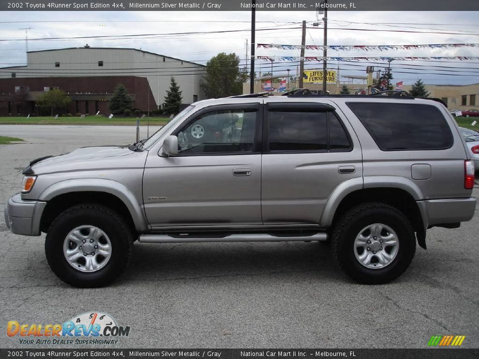 2002 Toyota 4Runner Sport Edition 4x4 Millennium Silver Metallic / Gray Photo #11