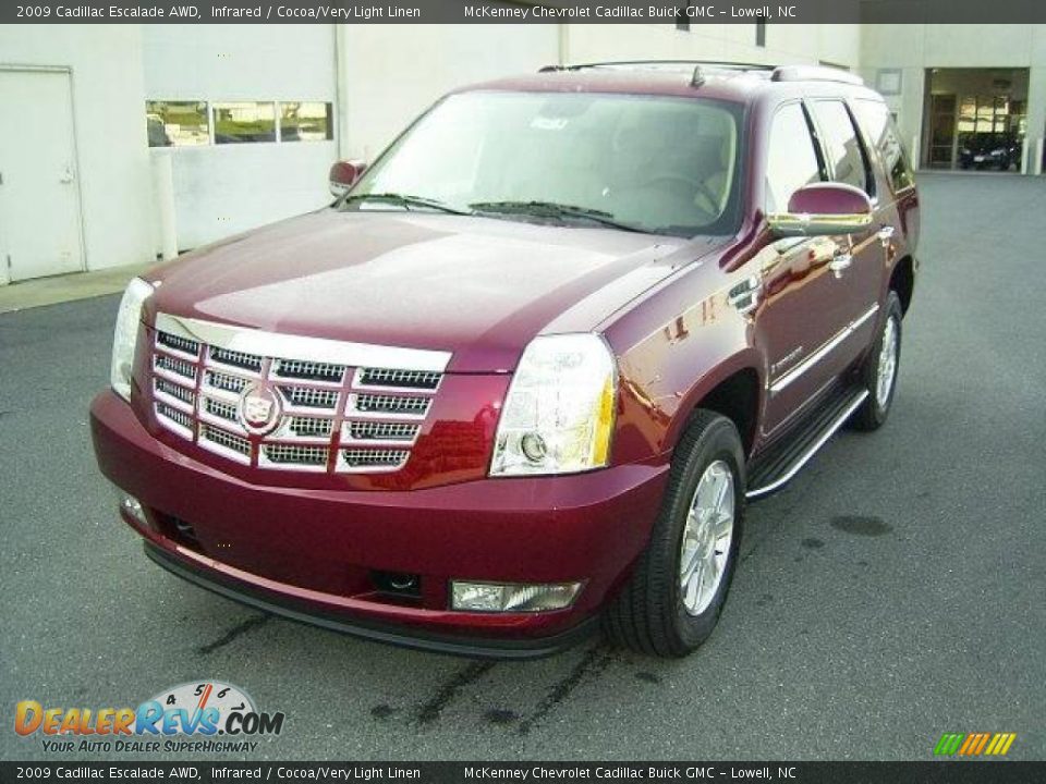 2009 Cadillac Escalade AWD Infrared / Cocoa/Very Light Linen Photo #1