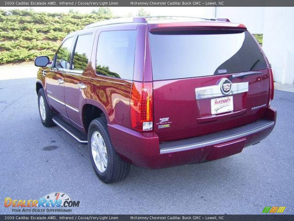 2009 Cadillac Escalade AWD Infrared / Cocoa/Very Light Linen Photo #2