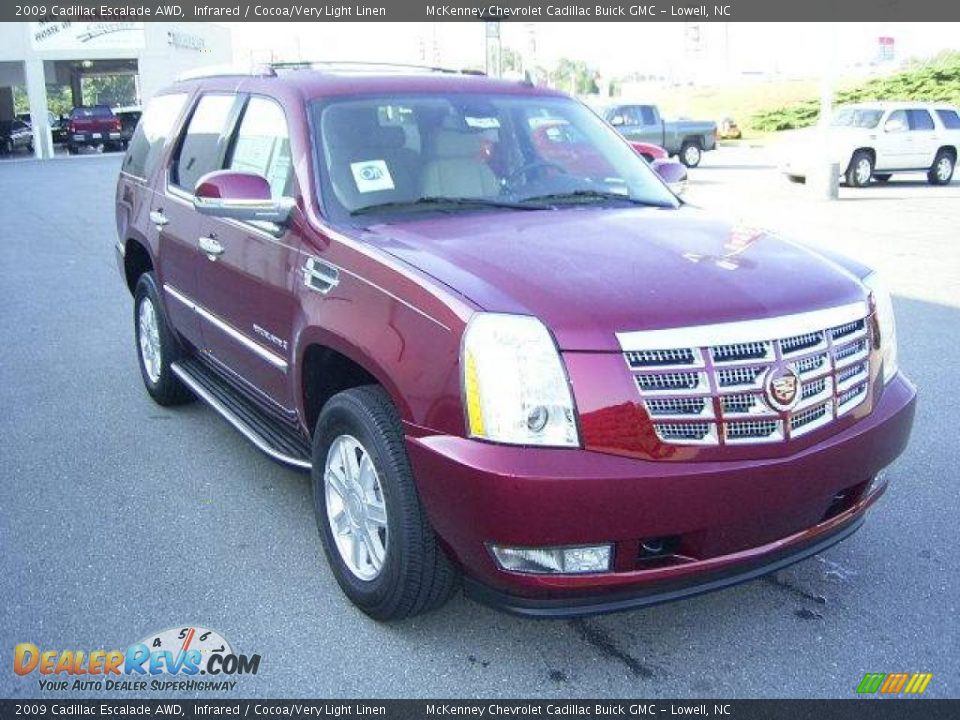 2009 Cadillac Escalade AWD Infrared / Cocoa/Very Light Linen Photo #5
