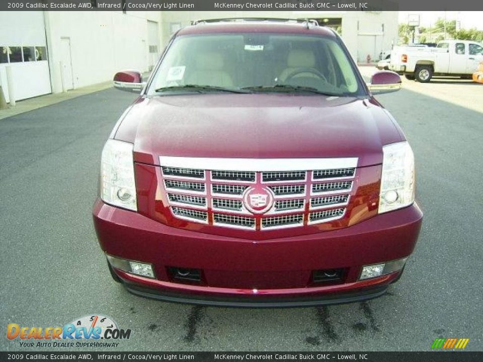 2009 Cadillac Escalade AWD Infrared / Cocoa/Very Light Linen Photo #6