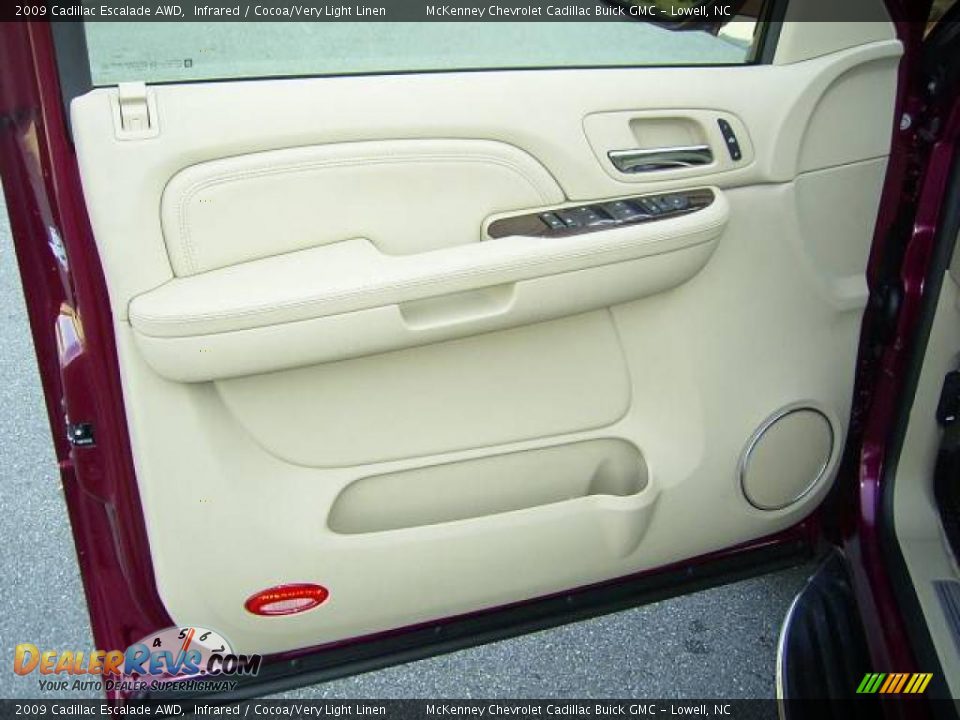 2009 Cadillac Escalade AWD Infrared / Cocoa/Very Light Linen Photo #7