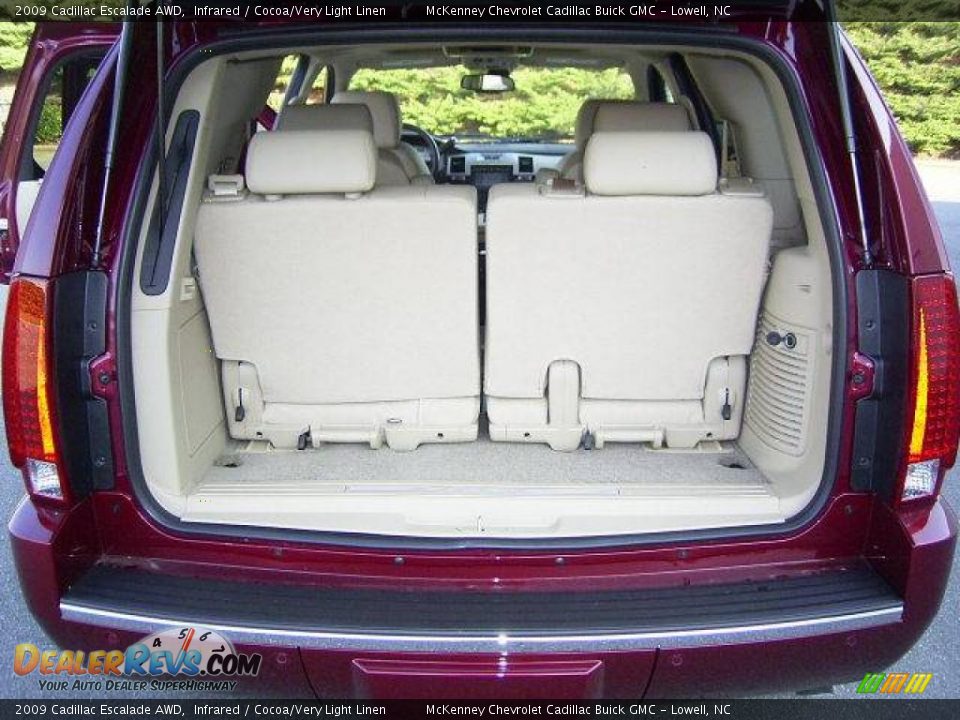 2009 Cadillac Escalade AWD Infrared / Cocoa/Very Light Linen Photo #11
