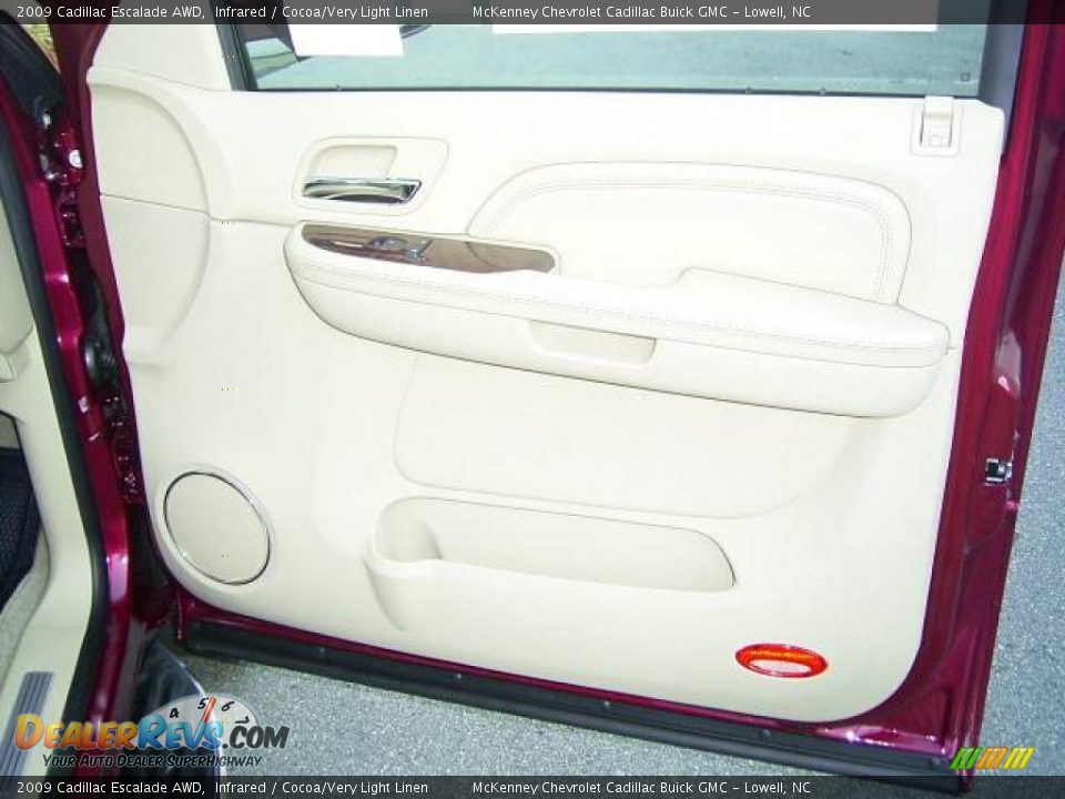 2009 Cadillac Escalade AWD Infrared / Cocoa/Very Light Linen Photo #14